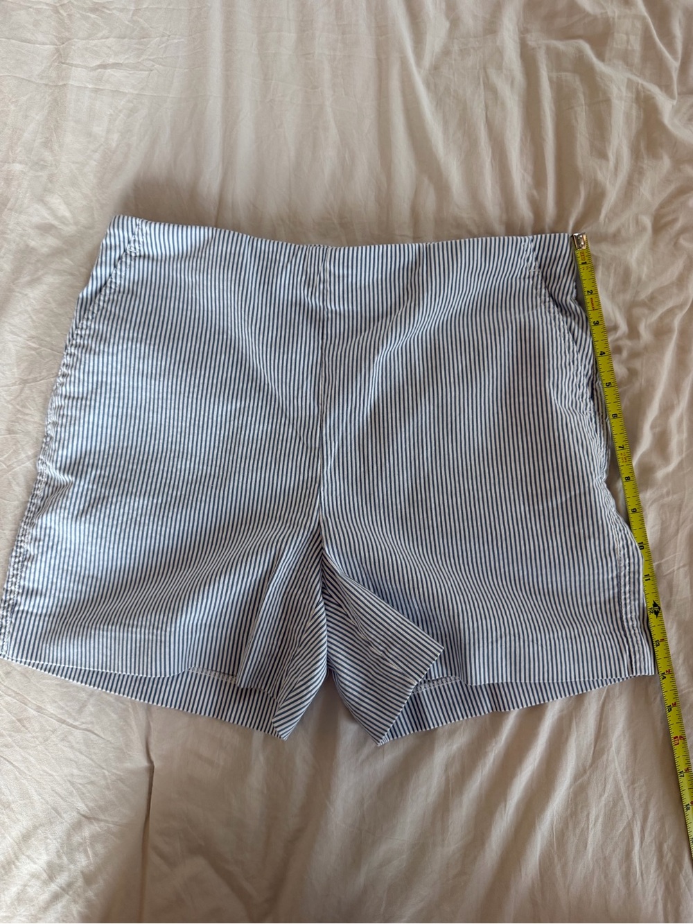 Carolina Belle Navy and White Striped Chinos